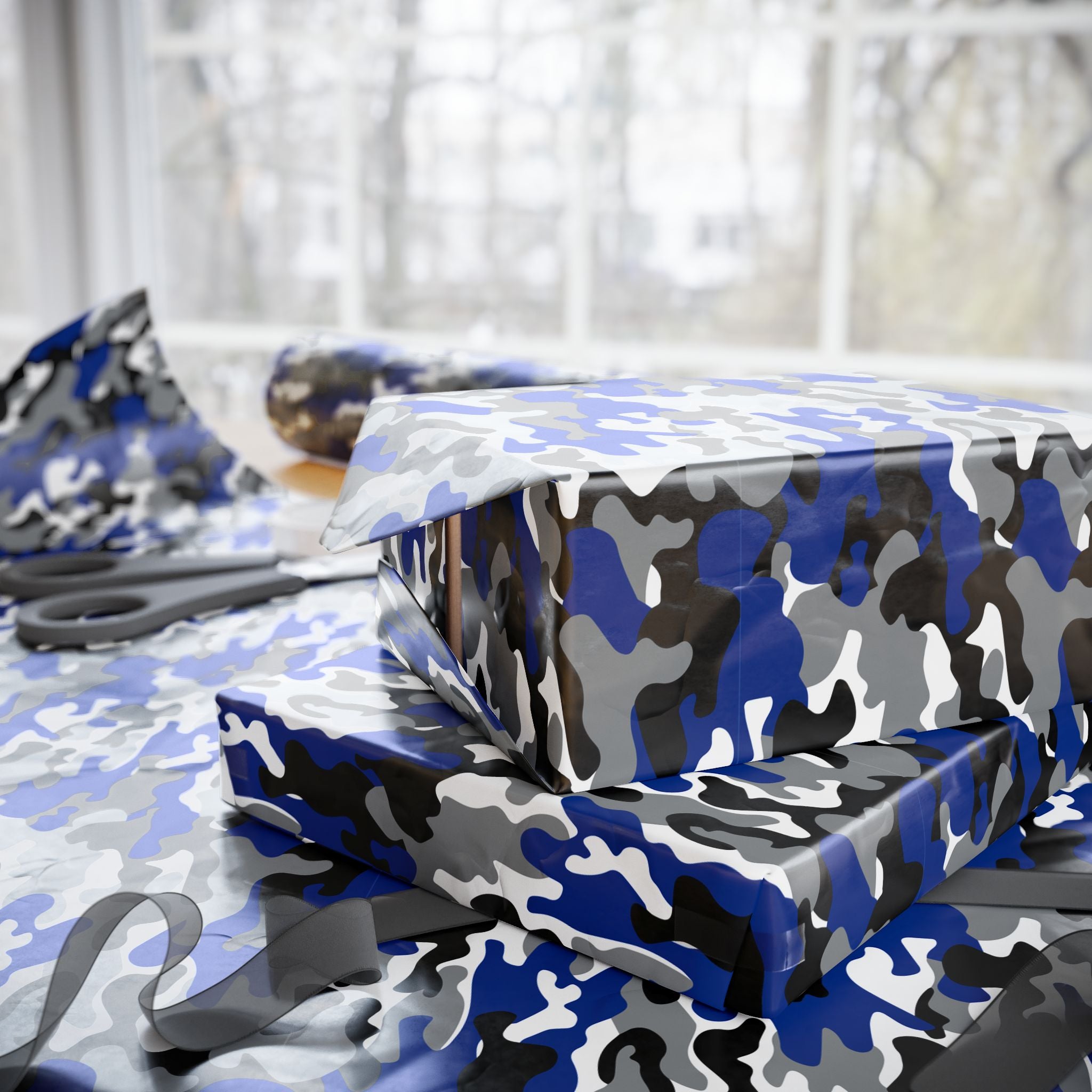 Air Force Falcons Inspired Camoflauge Wrapping Paper - Holiday Gift Wrapping Paper Roll