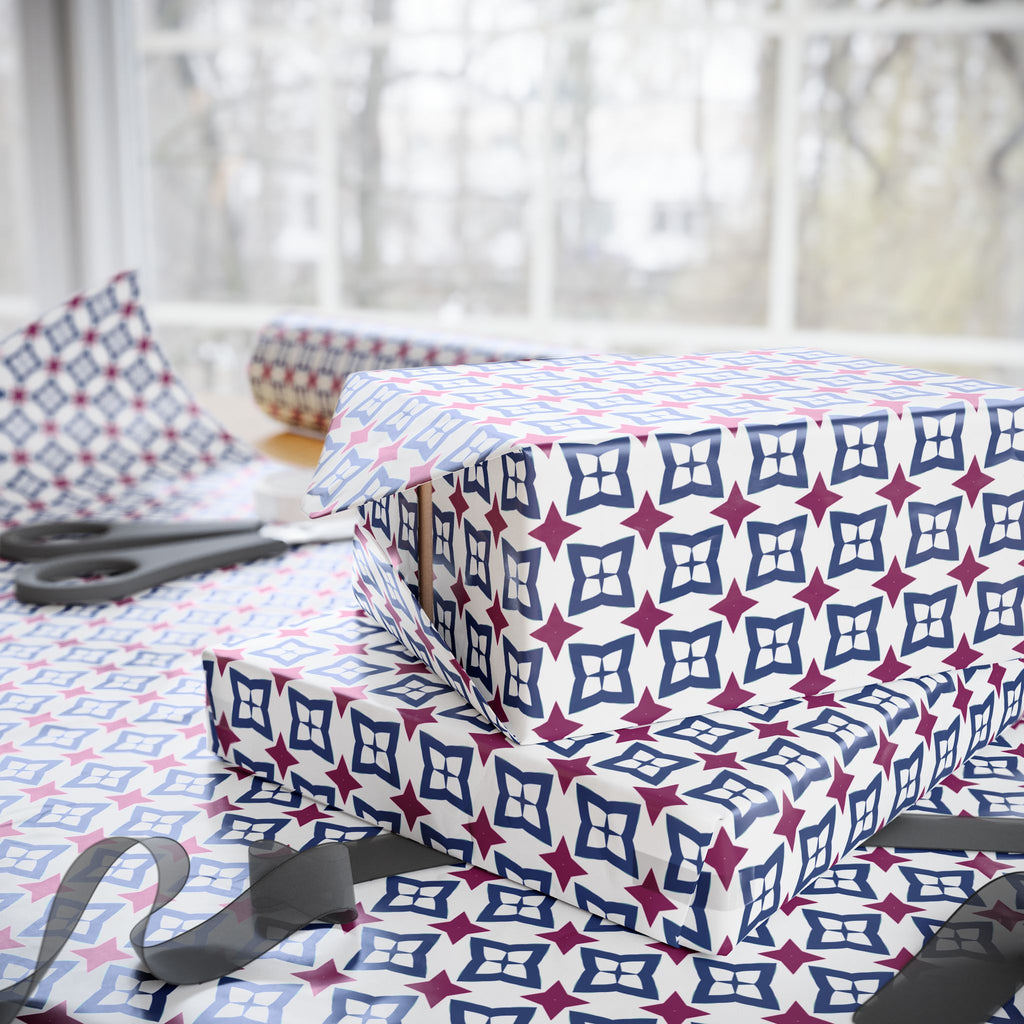 Geometric Design 013 Wrapping Paper - Holiday Gift Wrapping Paper Roll