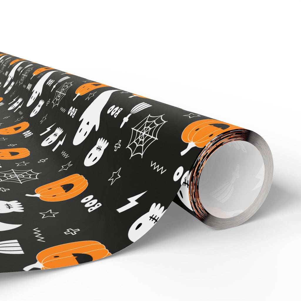 Halloween Haunted Pumpkins Wrapping Paper | Holiday Gift Wrapping Paper