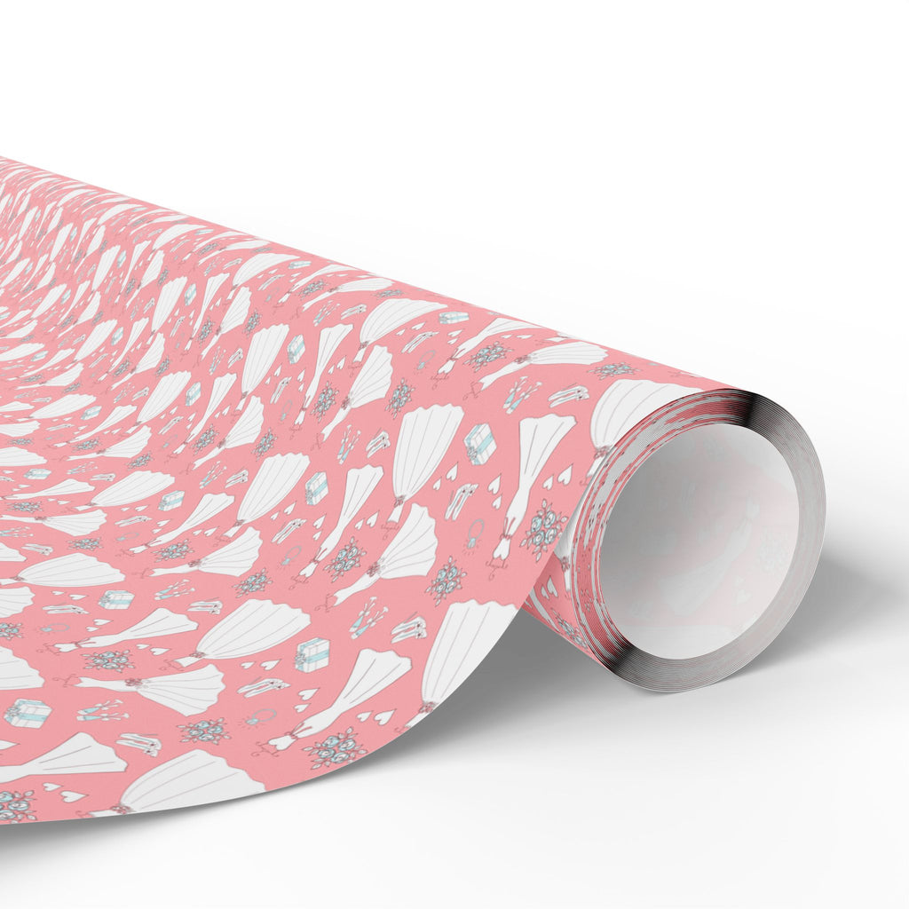 Bridal Shower Wrapping Paper Design 006 - Holiday Gift Wrapping Paper Roll