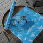NSFW Friendly Hello Middle Finger on Sky Blue Wrapping Paper - Holiday Gift Wrapping Paper Roll