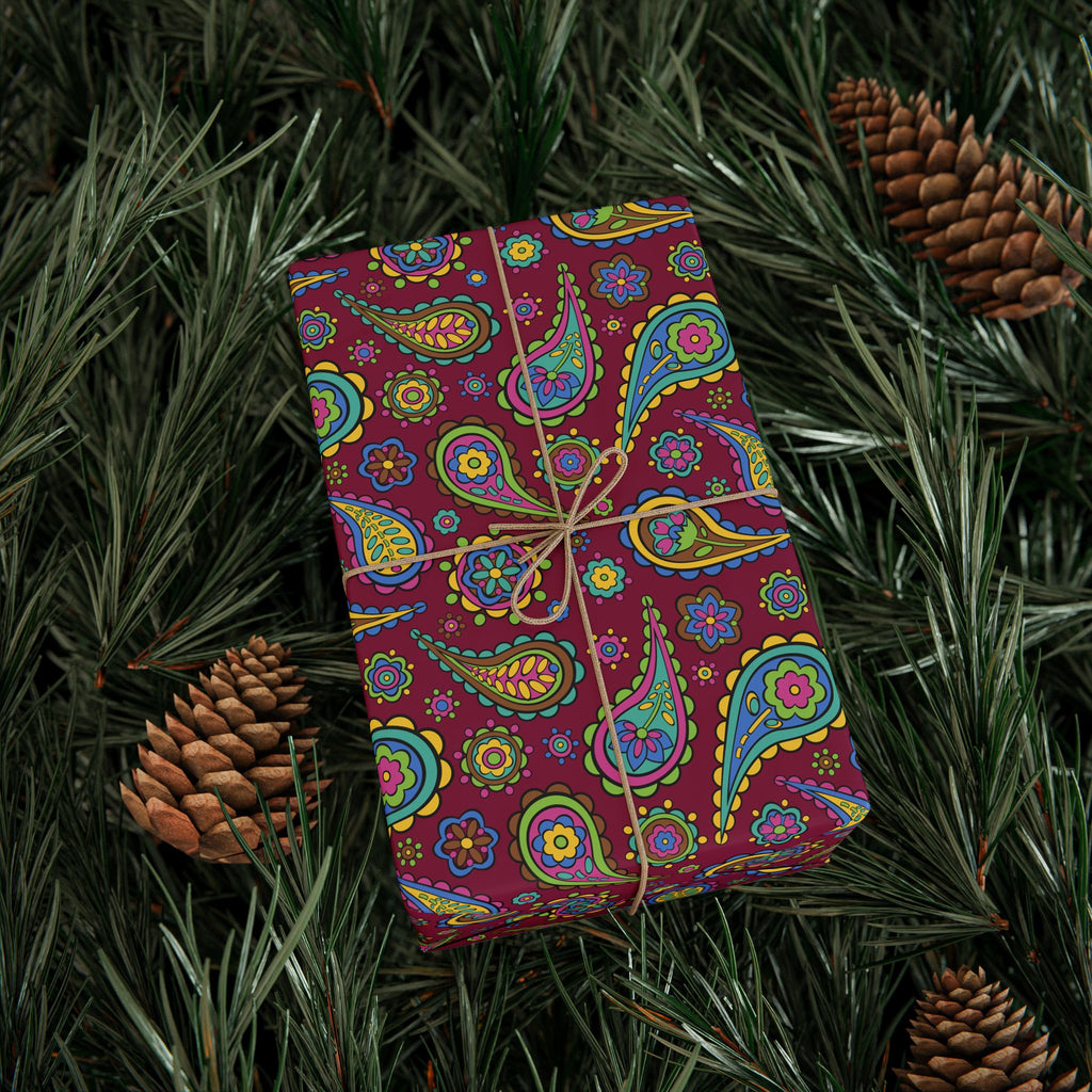 Paisley Design 004 Wrapping Paper - Holiday Gift Wrapping Paper Roll