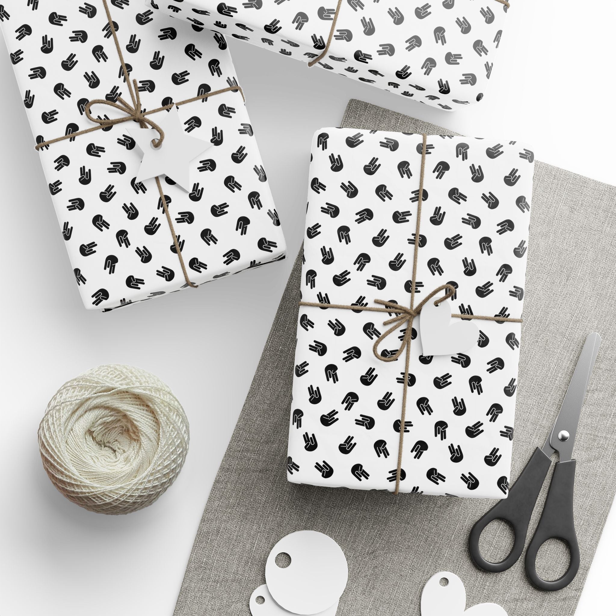 NSFW "The Shocker" on White Wrapping Paper - Holiday Gift Wrapping Paper Roll