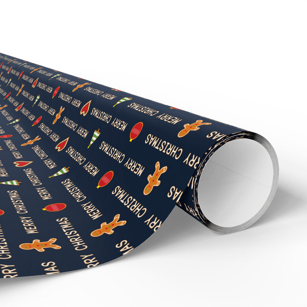 Christmas Cascading Wishes Wrapping Paper | Holiday Gift Wrapping Paper Roll