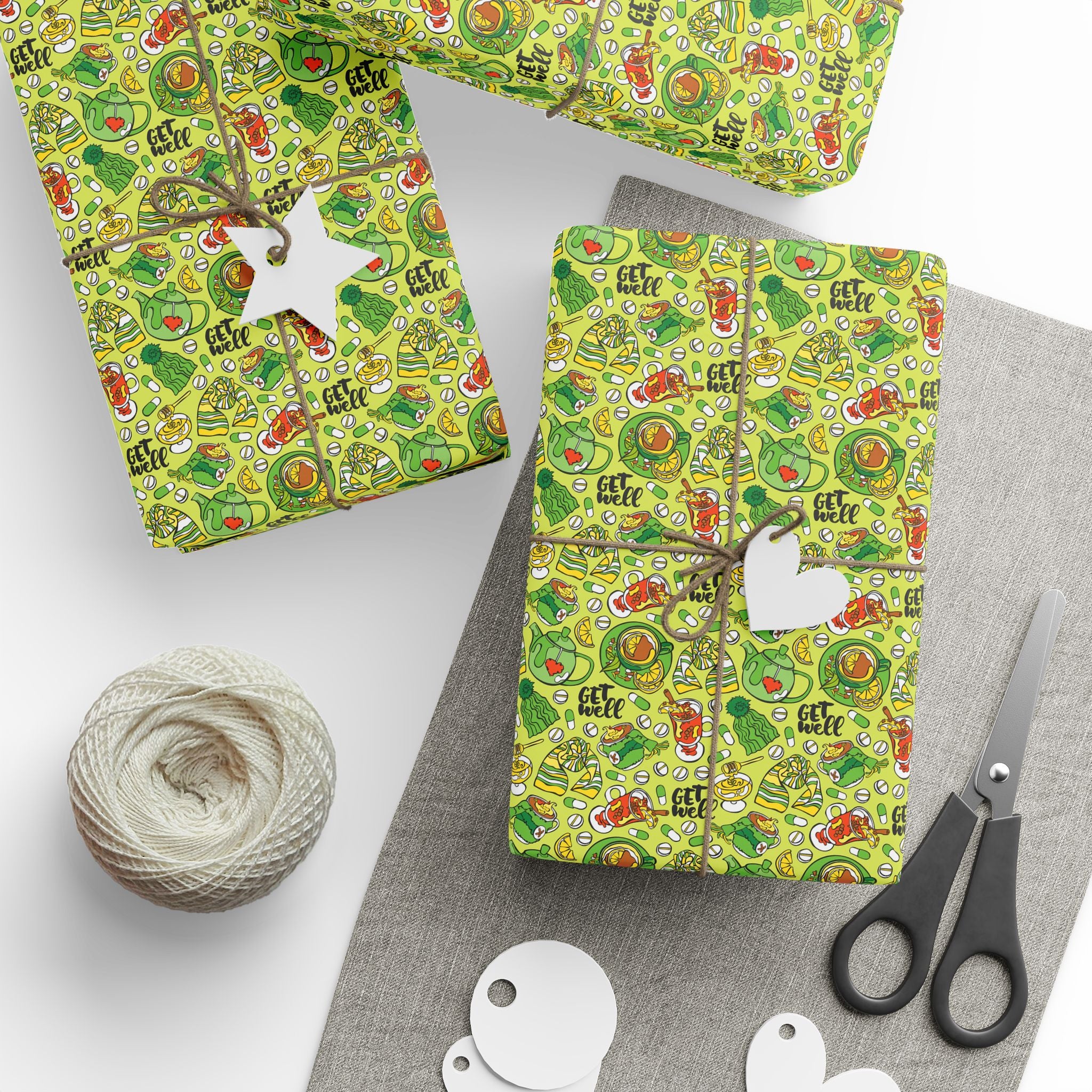 Get Well Soon Wrapping Paper Design 006 | Holiday Gift Wrapping Paper Roll