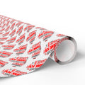 Thank You Grazie Heart Wrapping Paper Design | Holiday Gift Wrapping Paper Roll