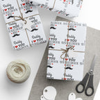 Father's Day Best Dad in the World Wrapping Paper - Holiday Gift Wrapping Paper Roll