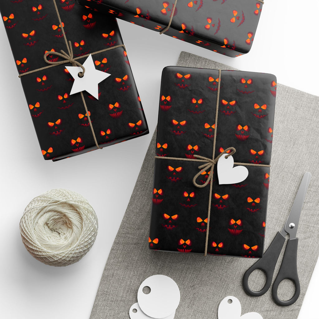 Halloween Evil Jack Wrapping Paper | Holiday Gift Wrapping Paper Roll