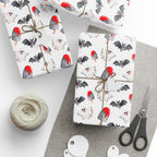 Halloween Watercolor Happy Ghosts Wrapping Paper | Holiday Gift Wrapping Paper Roll