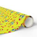 Day of the Dead Glamorous Yellow Sugar Skulls Wrapping Paper | Holiday Gift Wrapping Paper Roll
