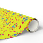 Day of the Dead Glamorous Yellow Sugar Skulls Wrapping Paper | Holiday Gift Wrapping Paper Roll