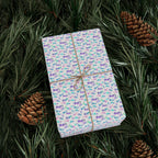 New Year's Colorful Celebration Wrapping Paper - Holiday Gift Wrapping Paper Roll