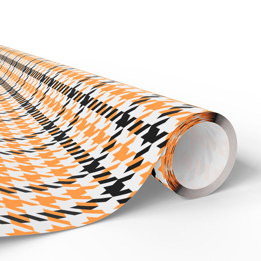 Houndstooth Wrapping Paper Design Mango 016 - Holiday Gift Wrapping Paper Roll