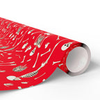 Halloween Dancing Skeletons Wrapping Paper | Holiday Gift Wrapping Paper Roll