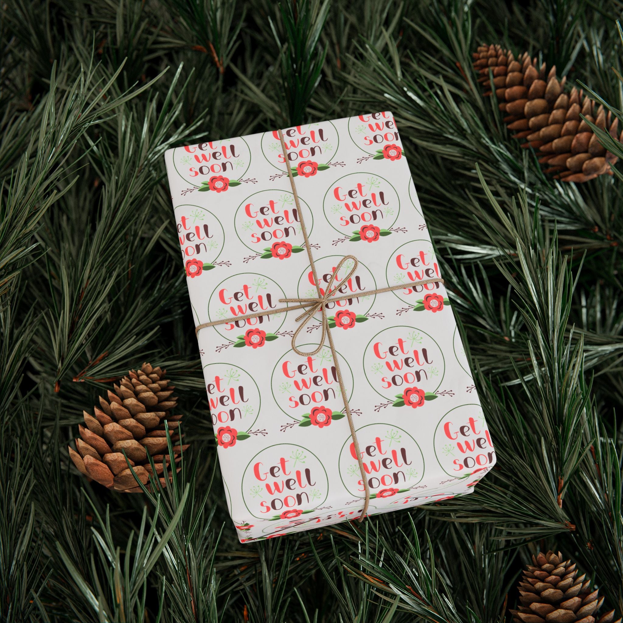 Get Well Soon Wrapping Paper Design 007 | Holiday Gift Wrapping Paper Roll