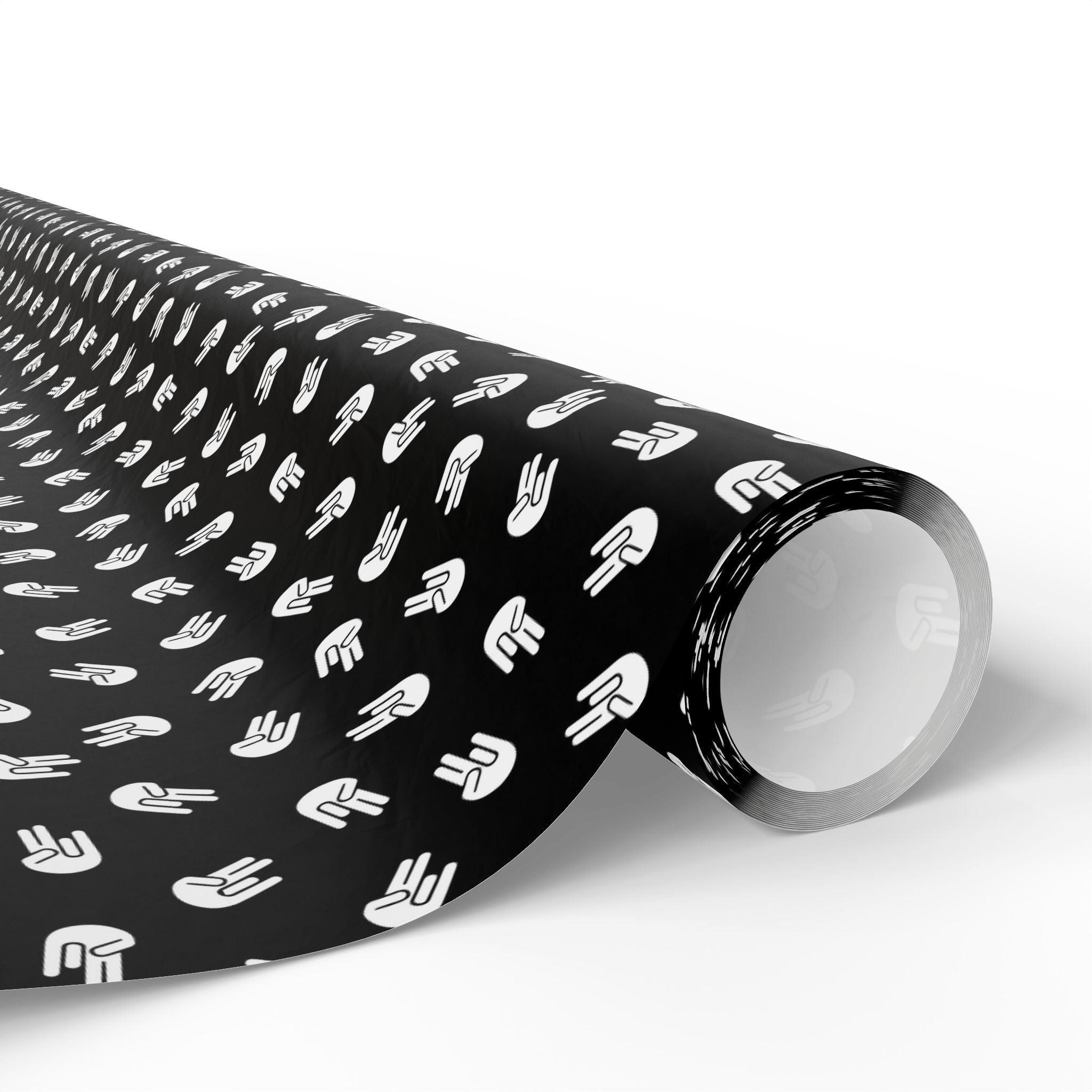 NSFW "The Shocker" on Black Wrapping Paper - Holiday Gift Wrapping Paper Roll