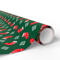 Christmas Snowflakes & Stockings Wrapping Paper | Holiday Gift Wrapping Paper Roll