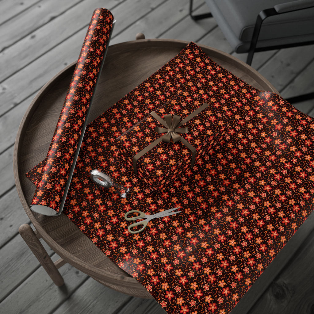 Floral Design 010 Wrapping Paper - Holiday Gift Wrapping Paper Roll