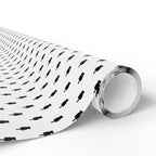 NSFW Friendly Hello Middle Finger on White Wrapping Paper - Holiday Gift Wrapping Paper Roll