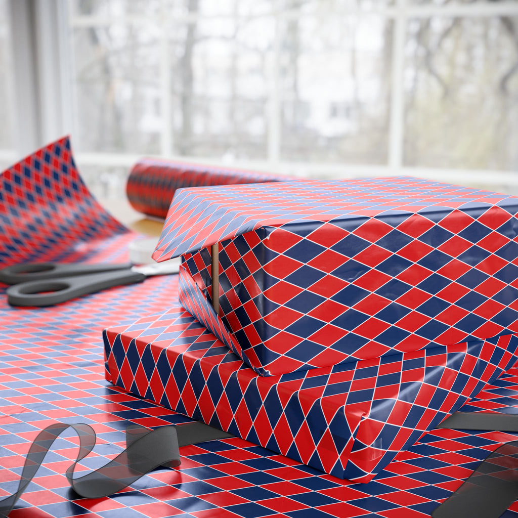 Argyle Design 033 Wrapping Paper - Holiday Gift Wrapping Paper Roll