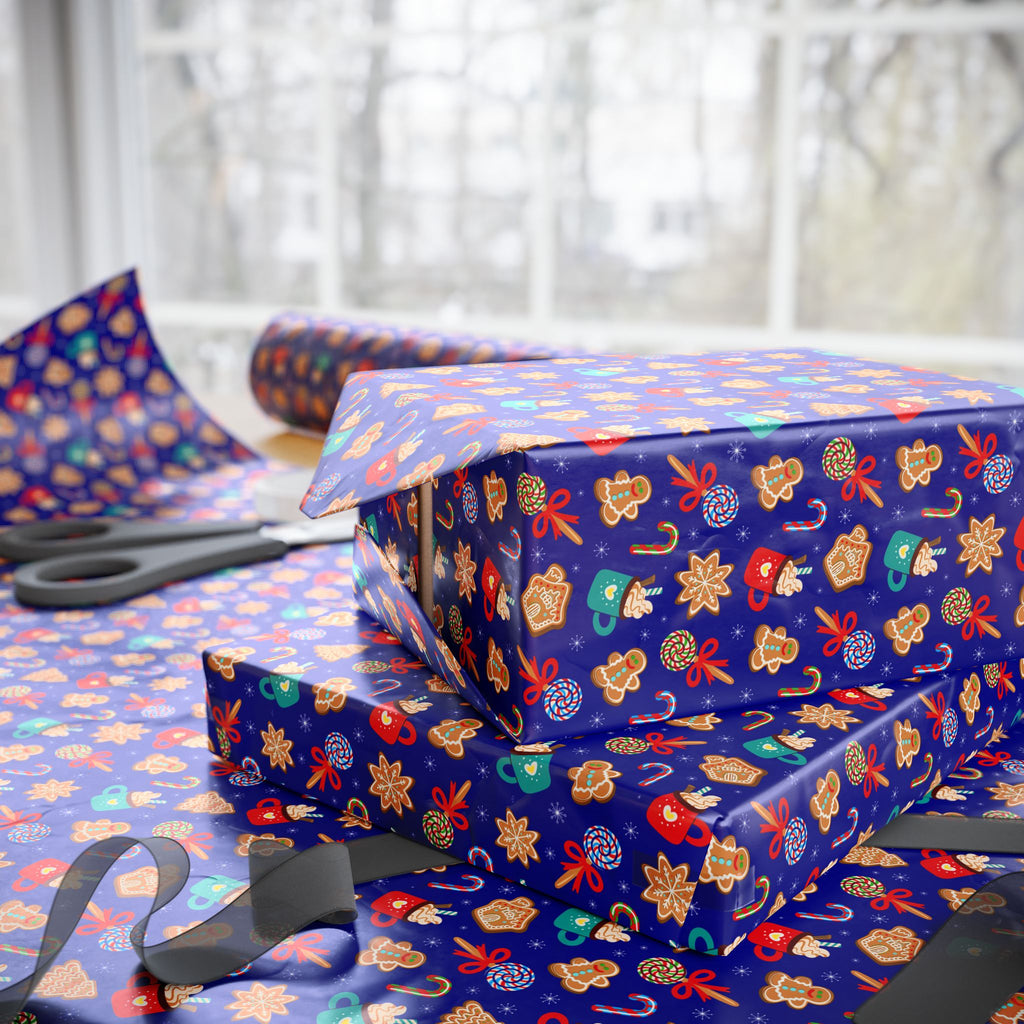 Christmas Candy Wrapping Paper | Holiday Gift Wrapping Paper Roll