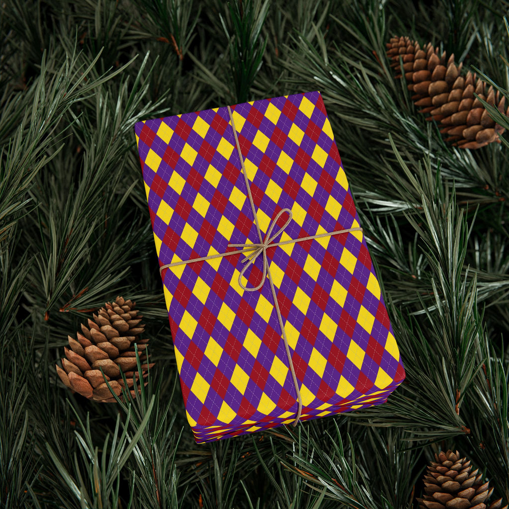 Argyle Design 041 Wrapping Paper - Holiday Gift Wrapping Paper Roll
