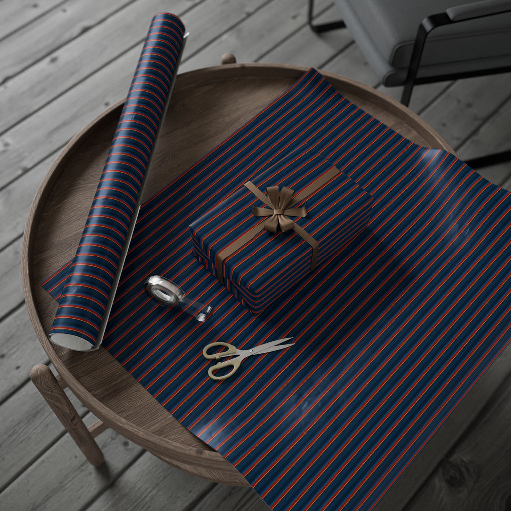 Stripe Design 015 Wrapping Paper - Holiday Gift Wrapping Paper Roll