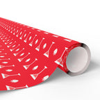 NSFW Strawberry Martini Wrapping Paper - Holiday Gift Wrapping Paper Roll