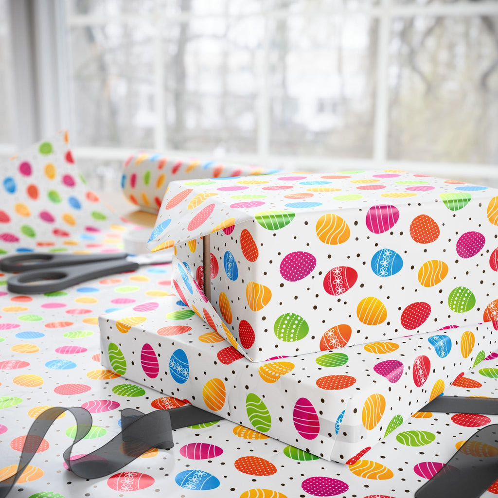 Easter Egg Hunt Wrapping Paper | Holiday Gift Wrapping Paper Roll