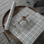 Houndstooth Wrapping Paper Design Grey 012 - Holiday Gift Wrapping Paper Roll