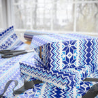Christmas Ugly Blue Snowflakes Wrapping Paper | Holiday Gift Wrapping Paper