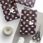 Day of the Dead Festive Skulls Wrapping Paper | Holiday Gift Wrapping Paper Roll