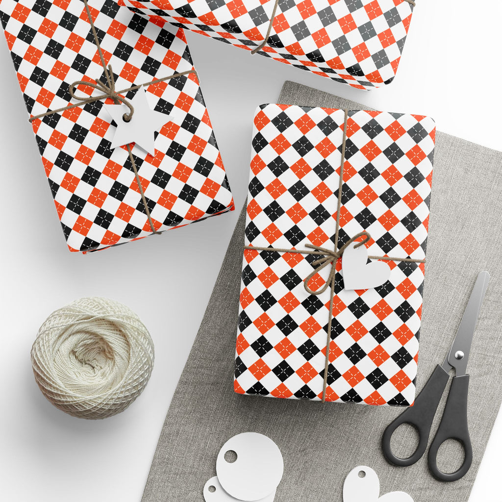 Argyle Design 003 Wrapping Paper - Holiday Gift Wrapping Paper Roll