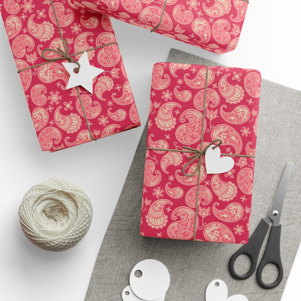 Paisley Design 003 Wrapping Paper - Holiday Gift Wrapping Paper Roll