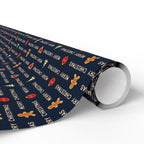 Christmas Cascading Wishes Wrapping Paper | Holiday Gift Wrapping Paper Roll