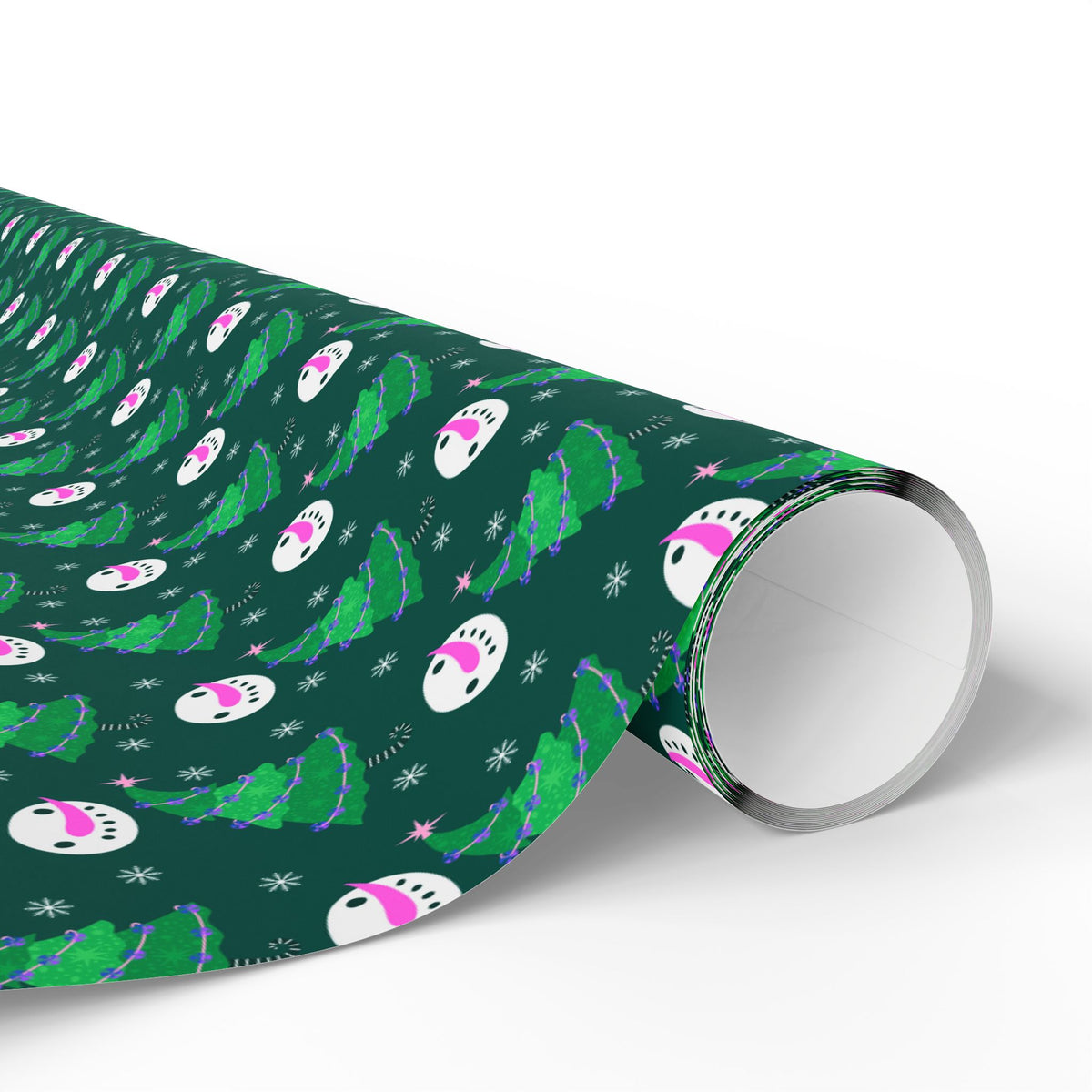 Christmas Carrot Nosed Snowman Wrapping Paper | Holiday Gift Wrapping Paper Roll