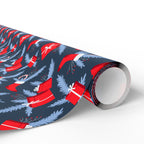 Christmas Blue Spruce Gifts Wrapping Paper | Holiday Gift Wrapping Paper