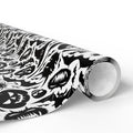 Halloween Black & White Bats Wrapping Paper | Holiday Gift Wrapping Paper Roll