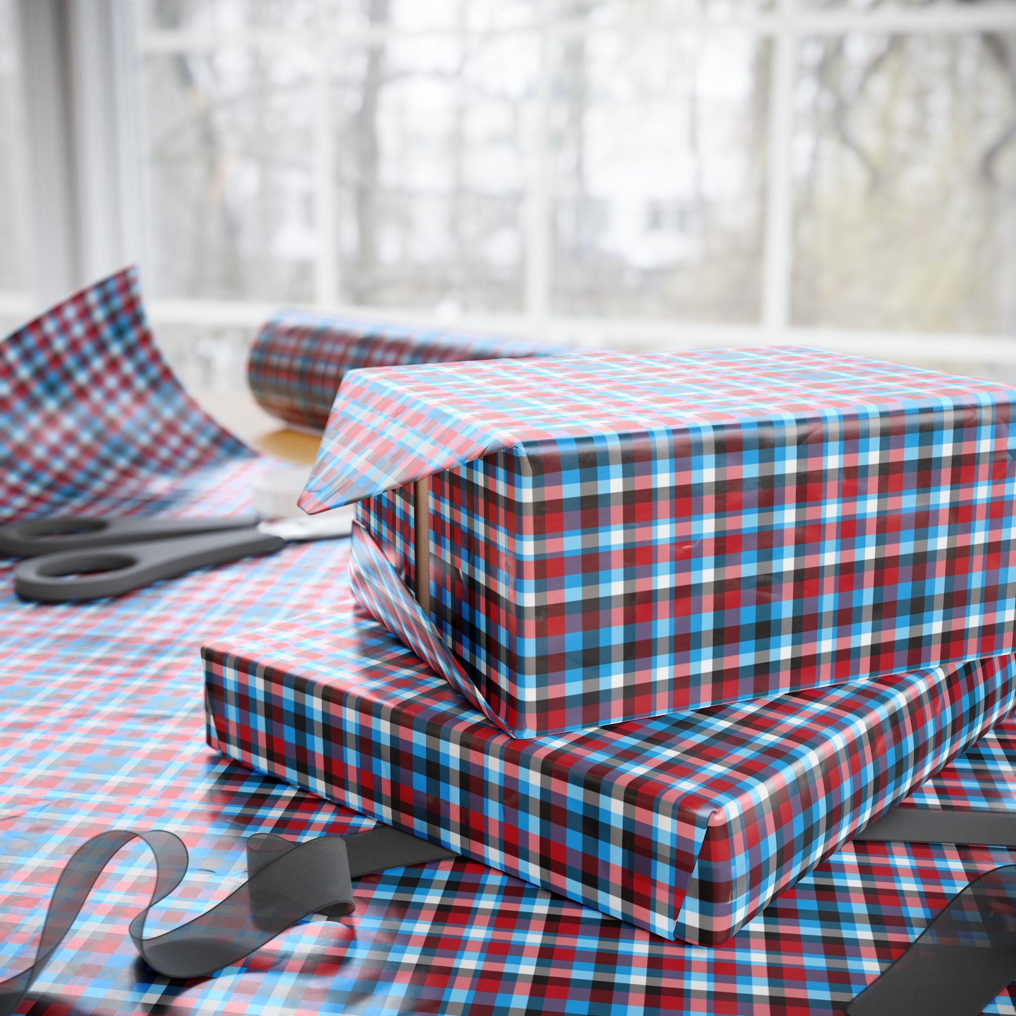 Tartan Plaid Design 008 Wrapping Paper - Holiday Gift Wrapping Paper Roll