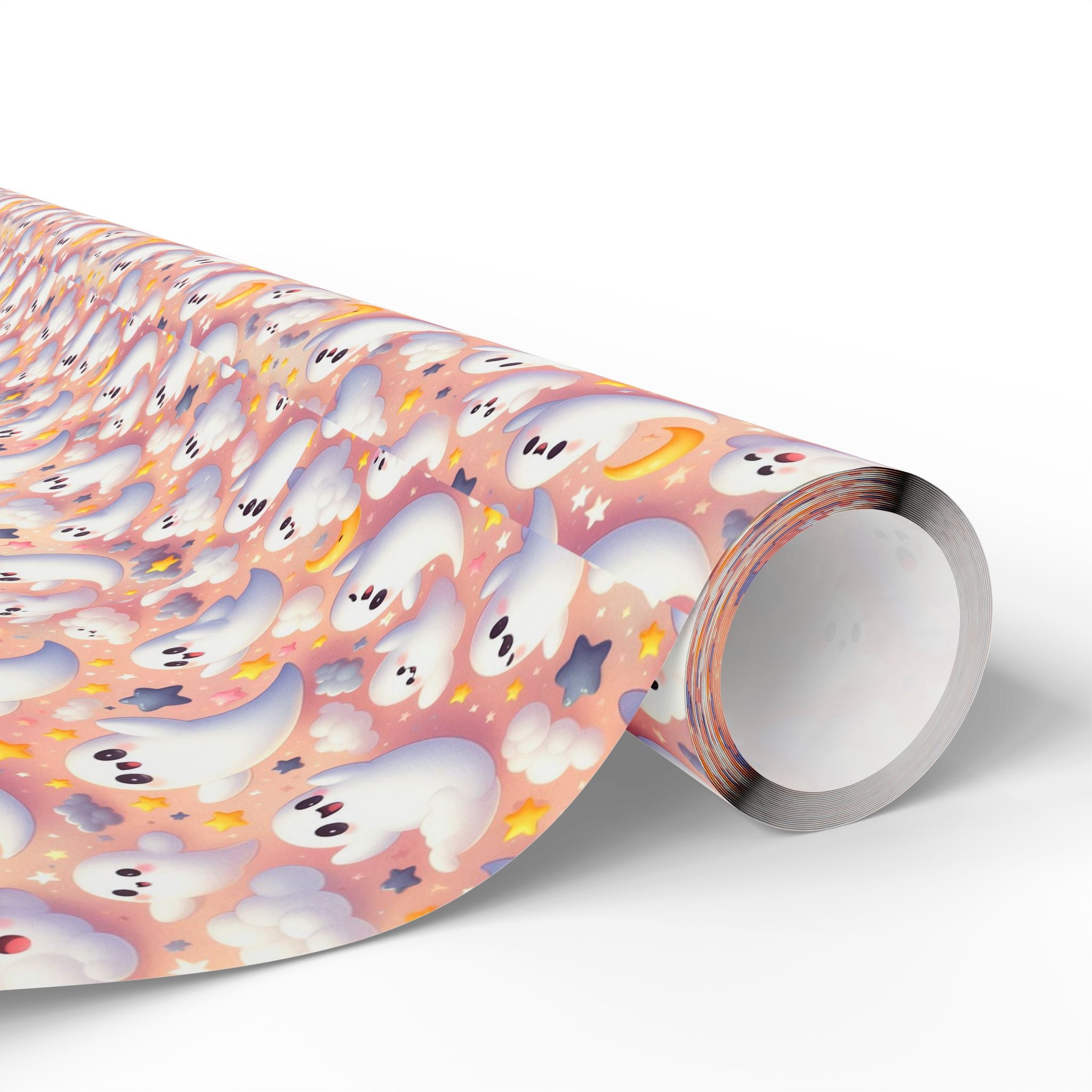 Halloween Ghost Clouds Wrapping Paper | Holiday Gift Wrapping Paper Roll