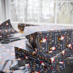 Christmas Santa's Sleigh Ride Wrapping Paper | Holiday Gift Wrapping Paper Roll