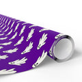 Halloween Vibrant Ghosts on Purple Wrapping Paper | Holiday Gift Wrapping Paper Roll