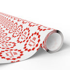 Canada Day Circle of Leaves Wrapping Paper - Holiday Gift Wrapping Paper Roll