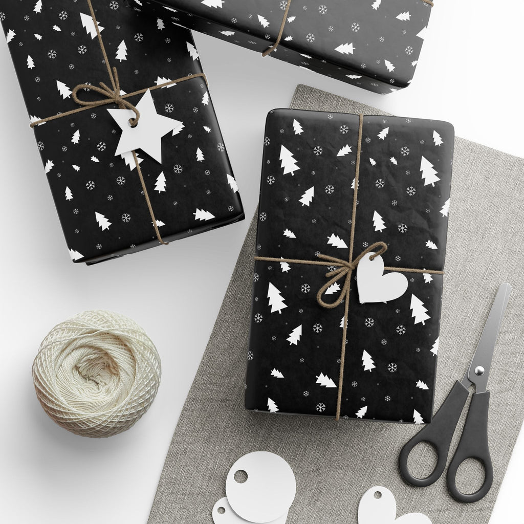 Christmas Blackout Wrapping Paper | Holiday Gift Wrapping Paper Roll