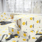 Thank You Heart Eye Emoji Wrapping Paper Design | Holiday Gift Wrapping Paper Roll