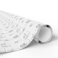 Black & White I Do's Wedding Wrapping Paper Design - Holiday Gift Wrapping Paper Roll