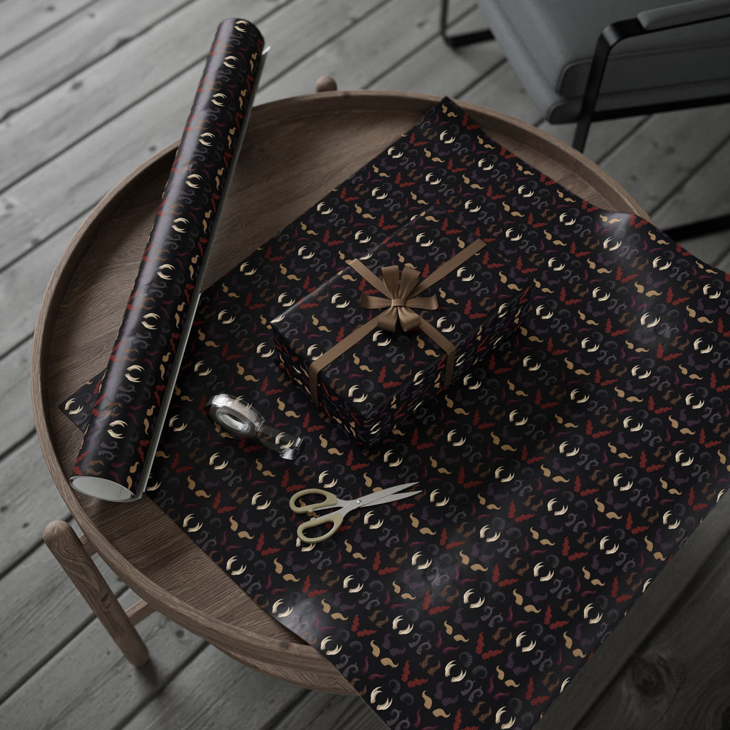 Halloween Devil Horns Wrapping Paper | Holiday Gift Wrapping Paper Roll