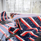 4th of July Diagonal Fireworks Wrapping Paper | Patriotic Gift Wrapping Paper Roll