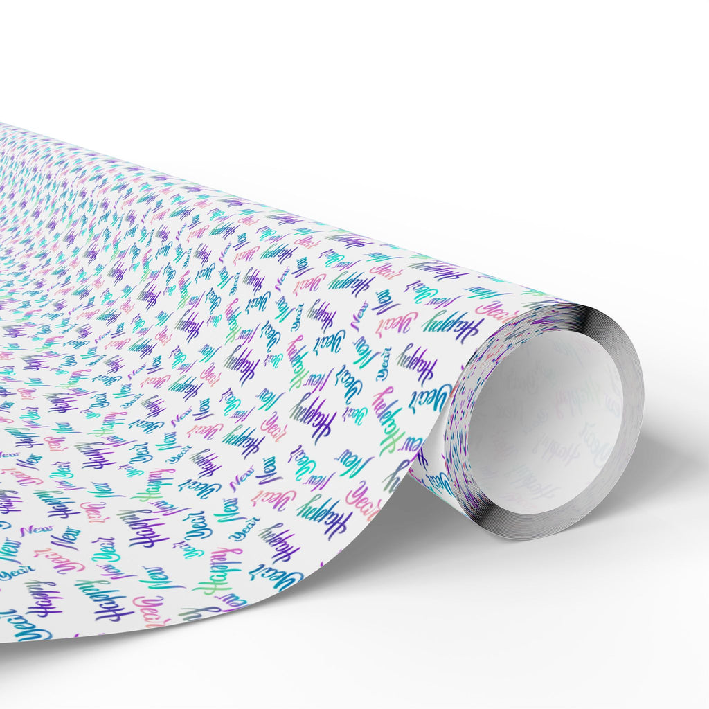 New Year's Colorful Celebration Wrapping Paper - Holiday Gift Wrapping Paper Roll