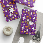 Halloween Scary Comic Wrapping Paper | Holiday Gift Wrapping Paper